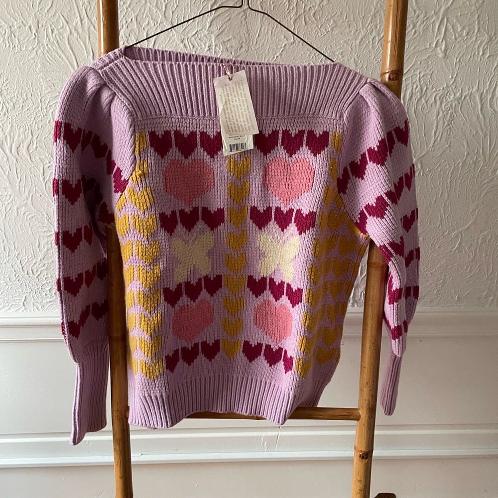 Purple and Pink Loveshack sweater
